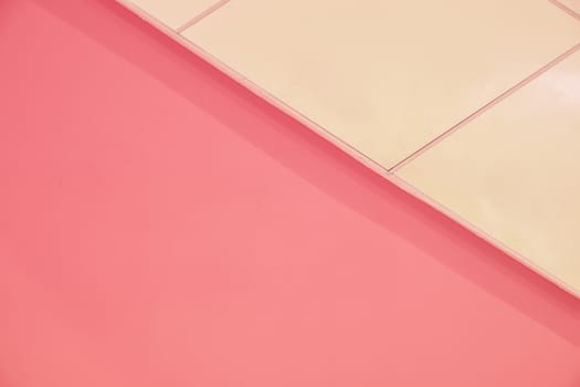 Minimalist pastel pink colored abstract background showing concept of summer and pop culture