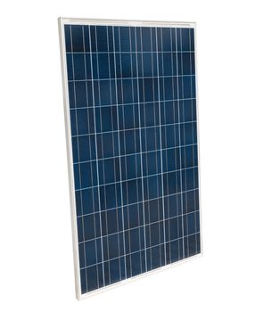 Solar panel isolated on white background with clipping path