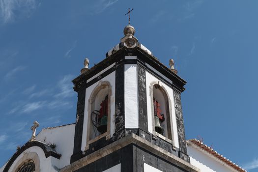 architectural detail of the Church of Saint Peter (Sao Pedro) in Obidos, Portugal