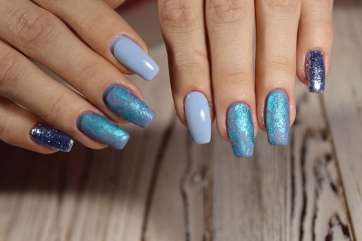 Bright, colorful design of manicure Summer 2017