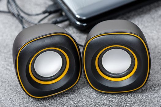 mini USB stereo speakers for laptop and PC.