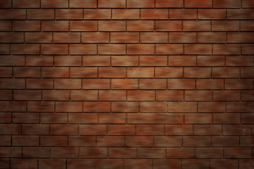 Brown artificial brick wall texture background