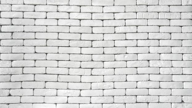 White brick wall texture background.