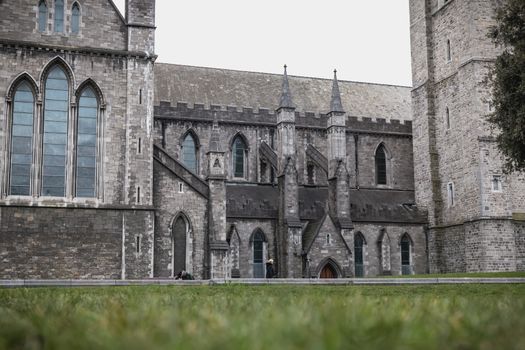 architectural detail of St Patrick's Cathedral, Dublin Ireland.