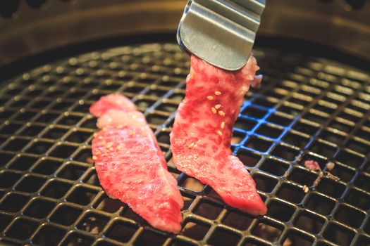 Beef slice for barbecue, Japanese food, Yakiniku