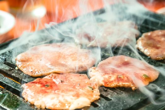 Pork slice for barbecue, Japanese food, Yakiniku