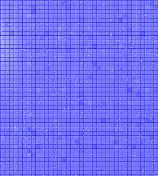 A background pattern of blue tiles with random droplets of water