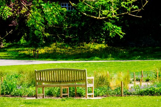 Bench in Nobles Rest Park in Kendal UK