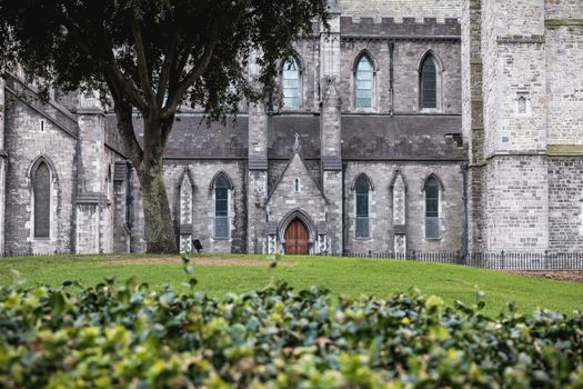 architectural detail of St Patrick's Cathedral, Dublin Ireland.