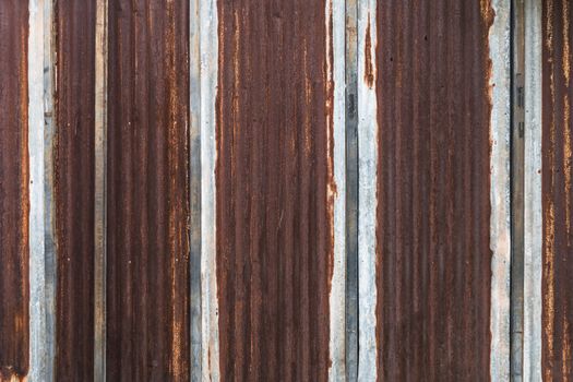 Rusty galvanized iron background