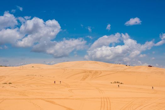 Yellow sand dunes in Mui Ne is a popular tourist destination of Vietnam