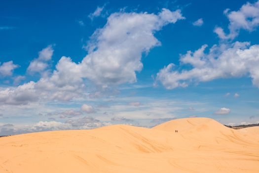 Yellow sand dunes in Mui Ne is a popular tourist destination of Vietnam