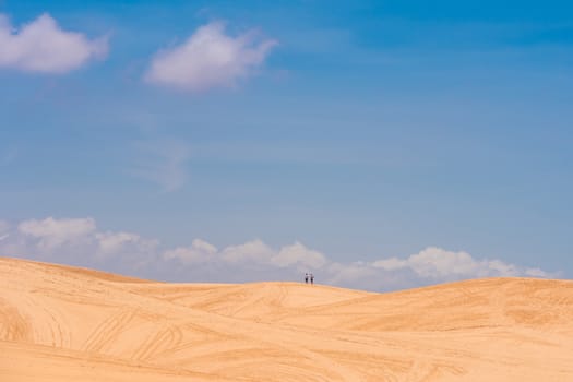 Yellow sand dunes in Mui Ne is a popular tourist destination of Vietnam
