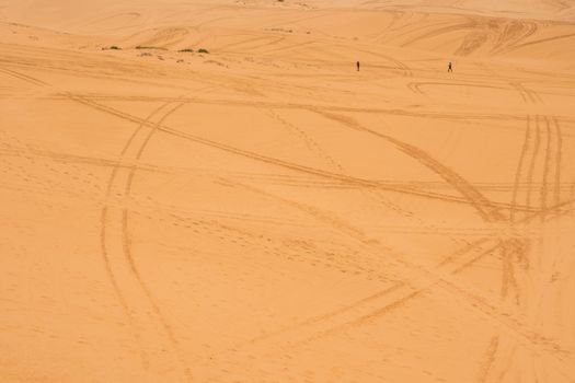 Yellow sand dunes in Mui Ne is a popular tourist destination of Vietnam