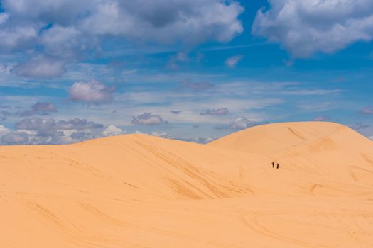 Yellow sand dunes in Mui Ne is a popular tourist destination of Vietnam