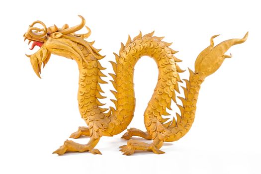GoldenDragon isolated on white background