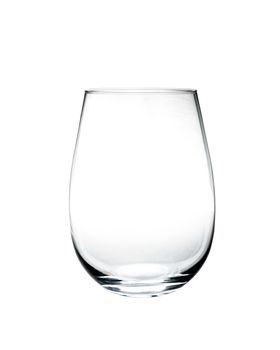 Empty glass isolated on a white background