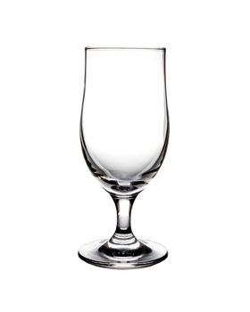 Empty glass isolated on a white background