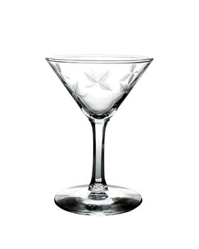 Empty glass isolated on a white background