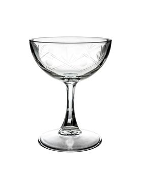 Empty glass isolated on a white background