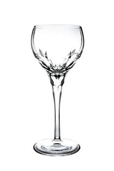 Empty glass isolated on a white background