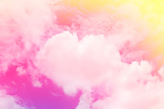Heart shaped clouds in the pink sky, Valentine Background Pink soft color themes sweet shaped clouds of Heart, Sky clouds in love feel color pink background valentine