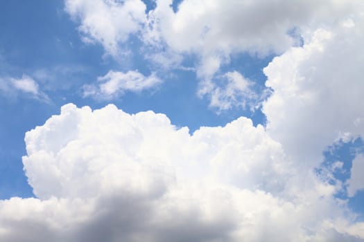 Sky, Sky clouds clear, Big fluffy clouds beautiful large on sky