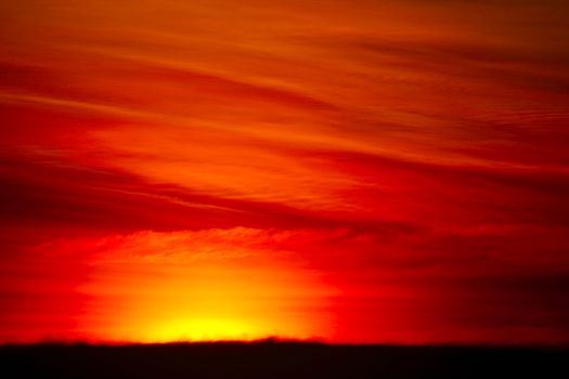 blurred sunset heap cloud in tropical and orange sky soft cloud background