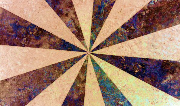 Sunburst abstract background sun rays mosaic tile background