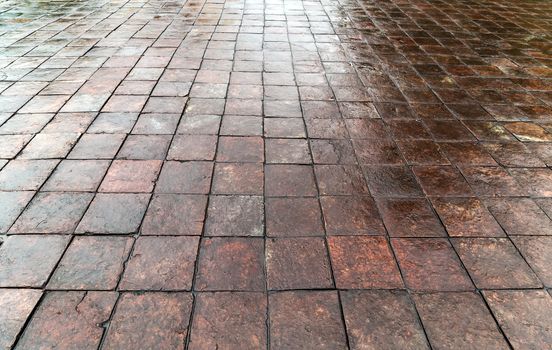 old wet tiles floor texture tiled stone background marble ceramic mosaic perspective view square terracotta