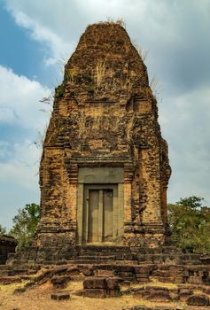 East Mebon Temple ruins Angkor Wat complex Siem Reap Cambodia.