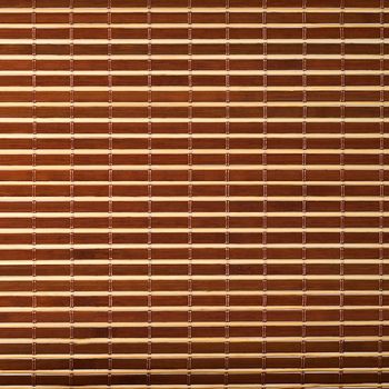 Bamboo mat wooden backgorund Top view