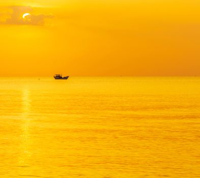 sunset morning sky above the sea