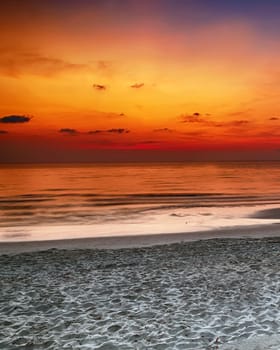 Summer beach background clouds beautiful landscape