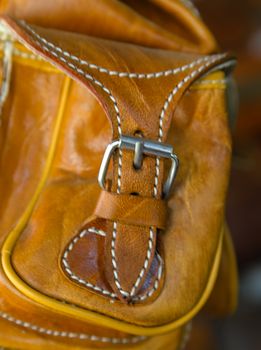 leather bag Elephant skin texture