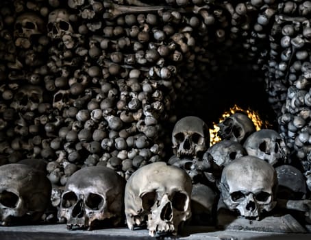 Human skulls grunge wallpaper background