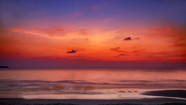 Summer beach background of the sea