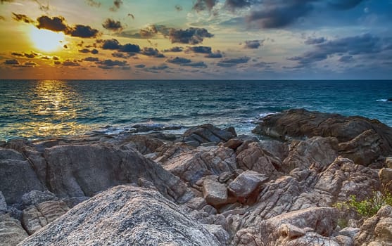 Sea Shore Rock Beach Summer Vacation