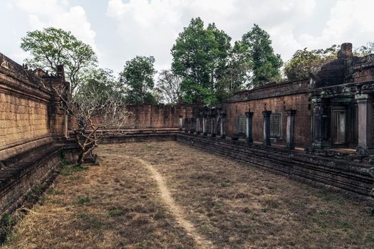 Banteay Srei or Banteay Srey is a 10th-century Cambodian Hinduism temple dedicated to the Hindu god Shiva. Located in the area of Angkor, Country Cambodia