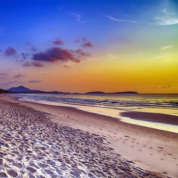 Tropical beach background of sea shore