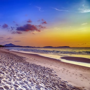 Tropical beach background of sea shore