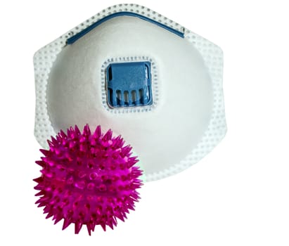Face pollution mask Coronavirus 2019-nCov novel coronavirus pandemic concept. Medical masks stop. Hospital or pollution protect face masking isolated on background.
