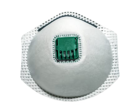 Flu mask hygiene. medical face protection respiratory mask isolated on background.