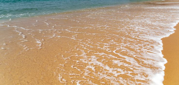 World Water Day, textured wavy water on sunny day. Mirissa, Sri Lanka.