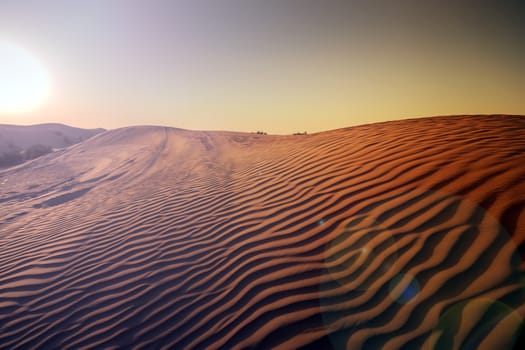 Desert landscape sand dunes background