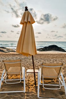 umbrella on beach Miami summer nature landscape