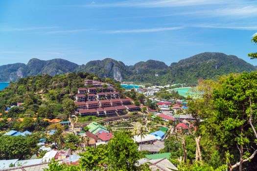 Phi-Phi Don island View tropical island with resorts Krabi, South of Thailand.