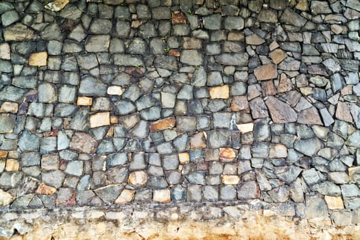 Stone block wall texture gray color decorative background