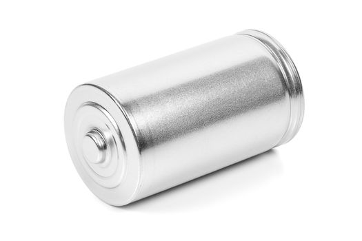 LR20 D size battery isolated on white background with clipping path