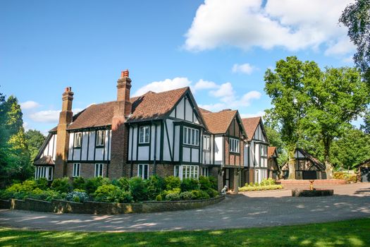A large estate home, tudor style, in the UK.